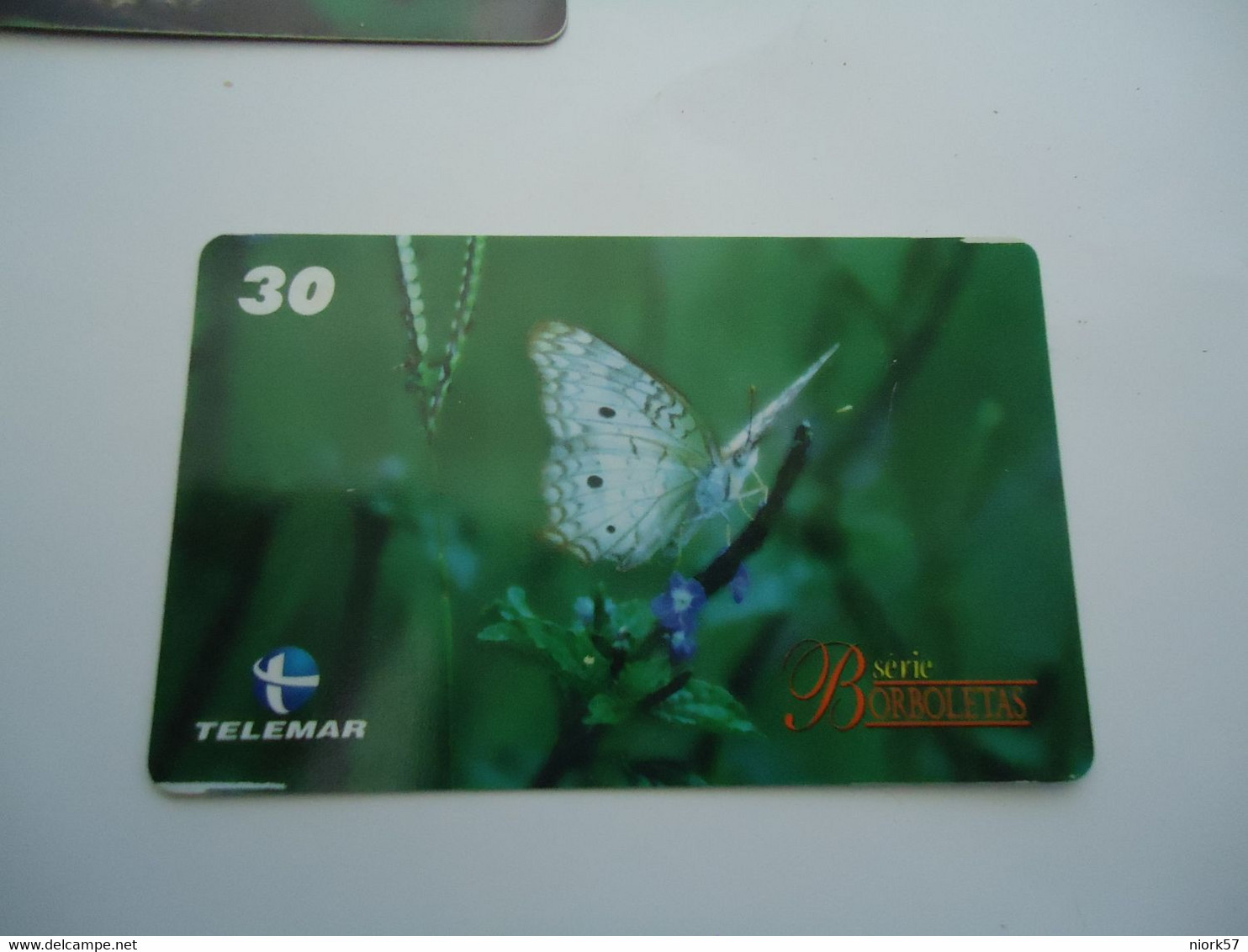 BRAZIL USED CARDS BUTTERFLIES - Papillons