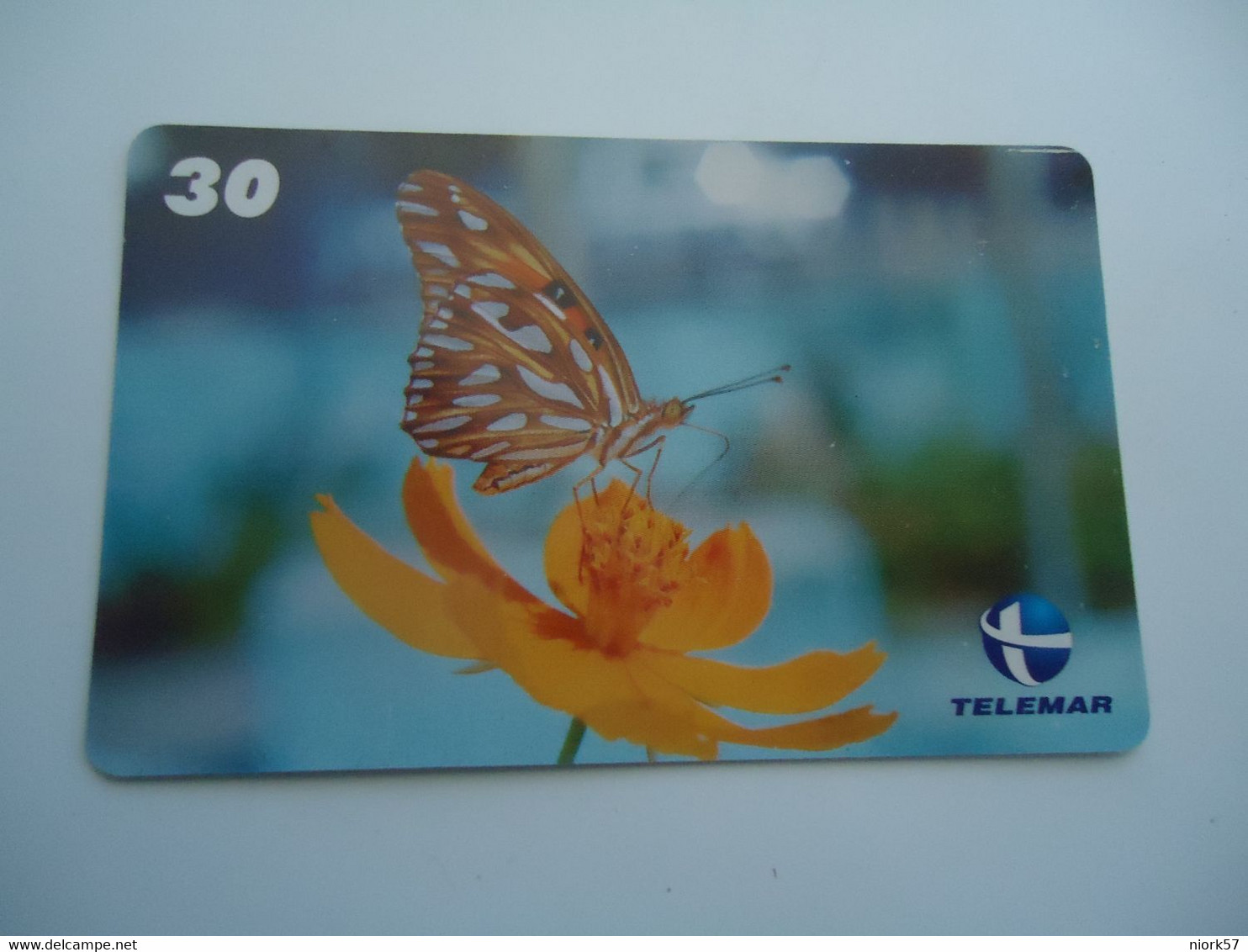 BRAZIL USED CARDS BUTTERFLIES - Farfalle