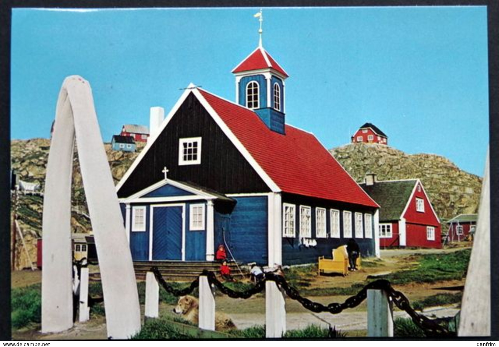 Greenland 1978 THE OLD CHURCH AT HOLSTEINSBORG Cards HOLSTEINSBORG 1-11-1978 ( Lot 721 ) - Greenland