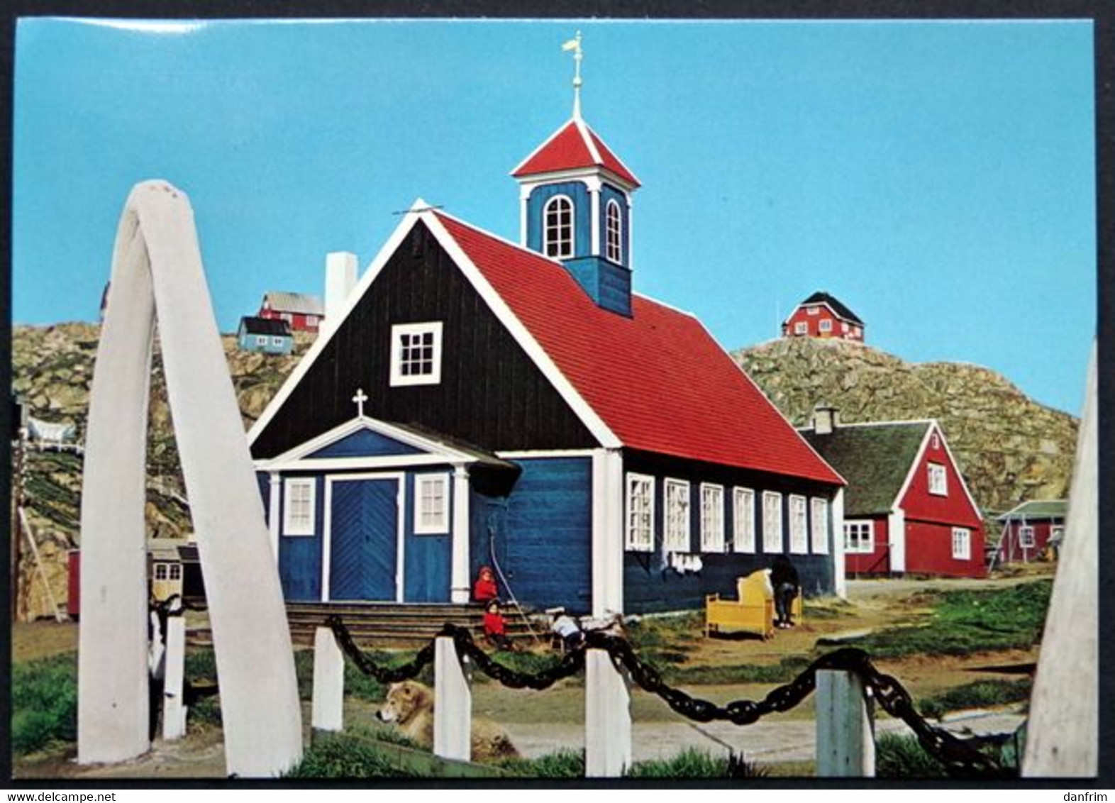 Greenland 1978 THE OLD CHURCH AT HOLSTEINSBORG Cards HOLSTEINSBORG 1-11-1978 ( Lot 707 ) - Grönland