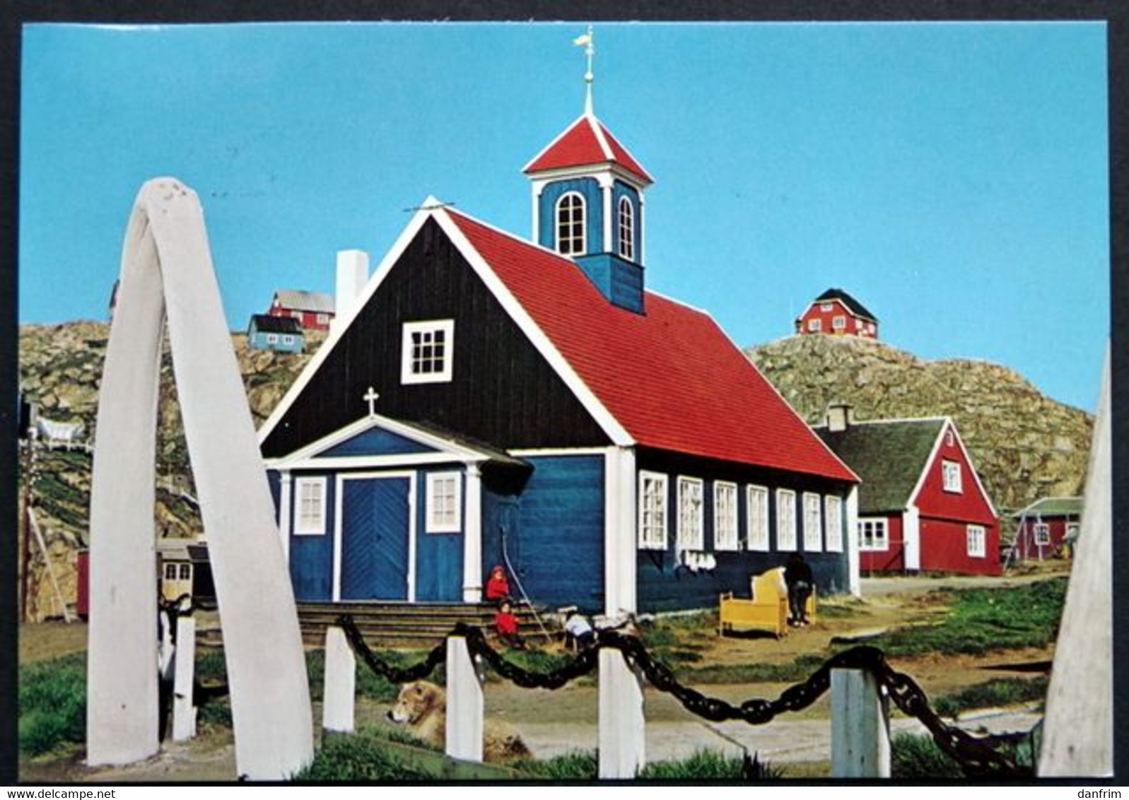 Greenland 1978 THE OLD CHURCH AT HOLSTEINSBORG Cards HOLSTEINSBORG 1-11-1978 ( Lot 706 ) - Groenland