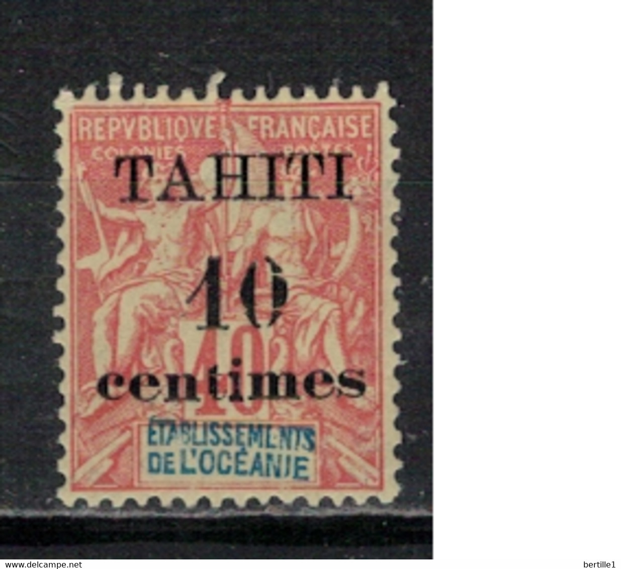 TAHITI        N°  YVERT 32 Clair Au Dos   ( 2° Choix ) NEUF AVEC CHARNIERES      ( CHARN   02/ 48 ) - Tahití