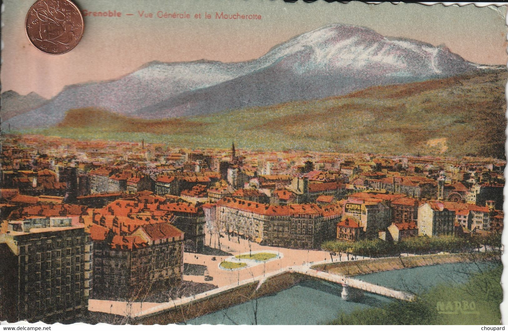 38 - Carte Postale Ancienne De  GRENOBLE   Vue Aérienne - Grenoble