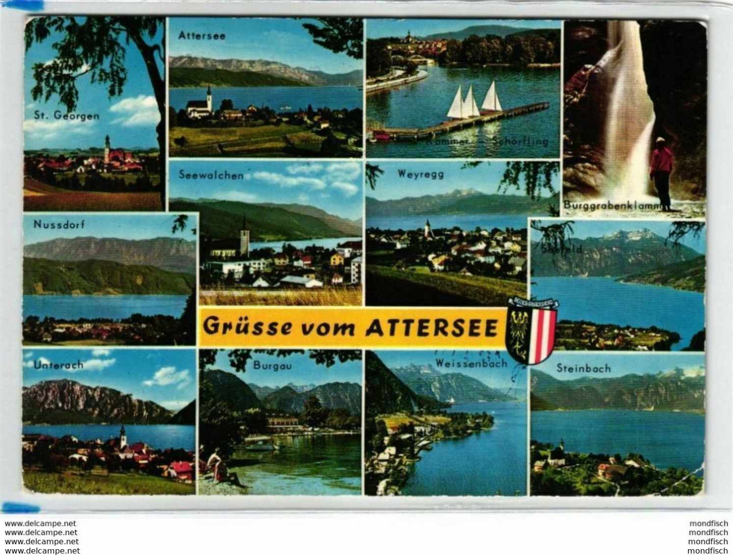 Grüße Vom Attersee 1972 - St. Georgen - Seewalchen - Schörfling - Steinbach - Unterach - Nussdorf - Seewalchen - Weyregg - Attersee-Orte