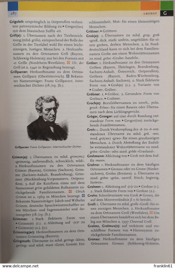 Duden. Familiennamen. Herkunft und Bedeutung.