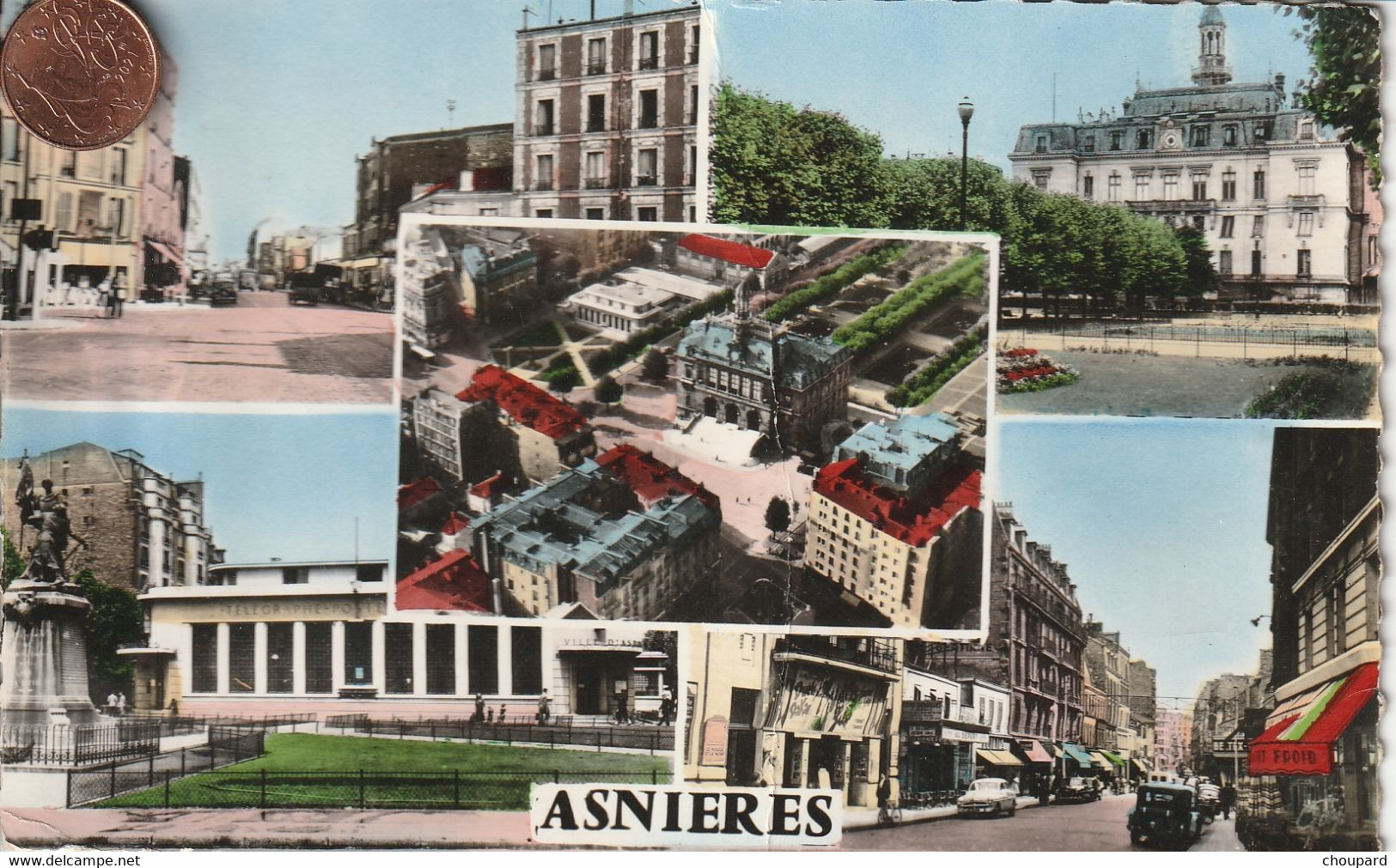 92 - Carte Postale Semi Moderne De ASNIERES    Multi Vues - Asnieres Sur Seine