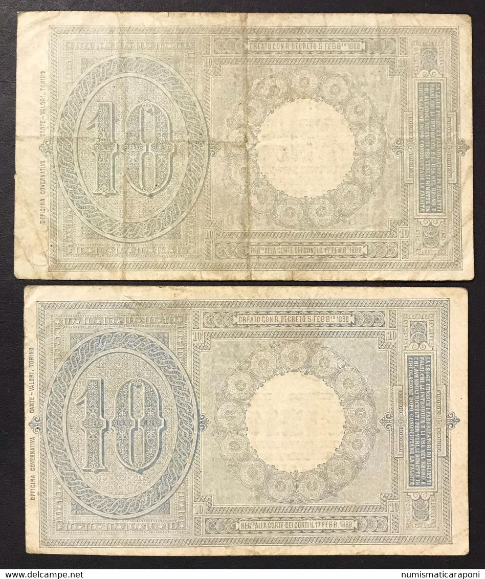 10 LIRE VITTORIO EMANUELE III° EFFIGE UMBERTO I° 11 10 1915 + 29 07 1918 RARA Bei Bb+ Naturali  LOTTO 4364 - Regno D'Italia – 10 Lire