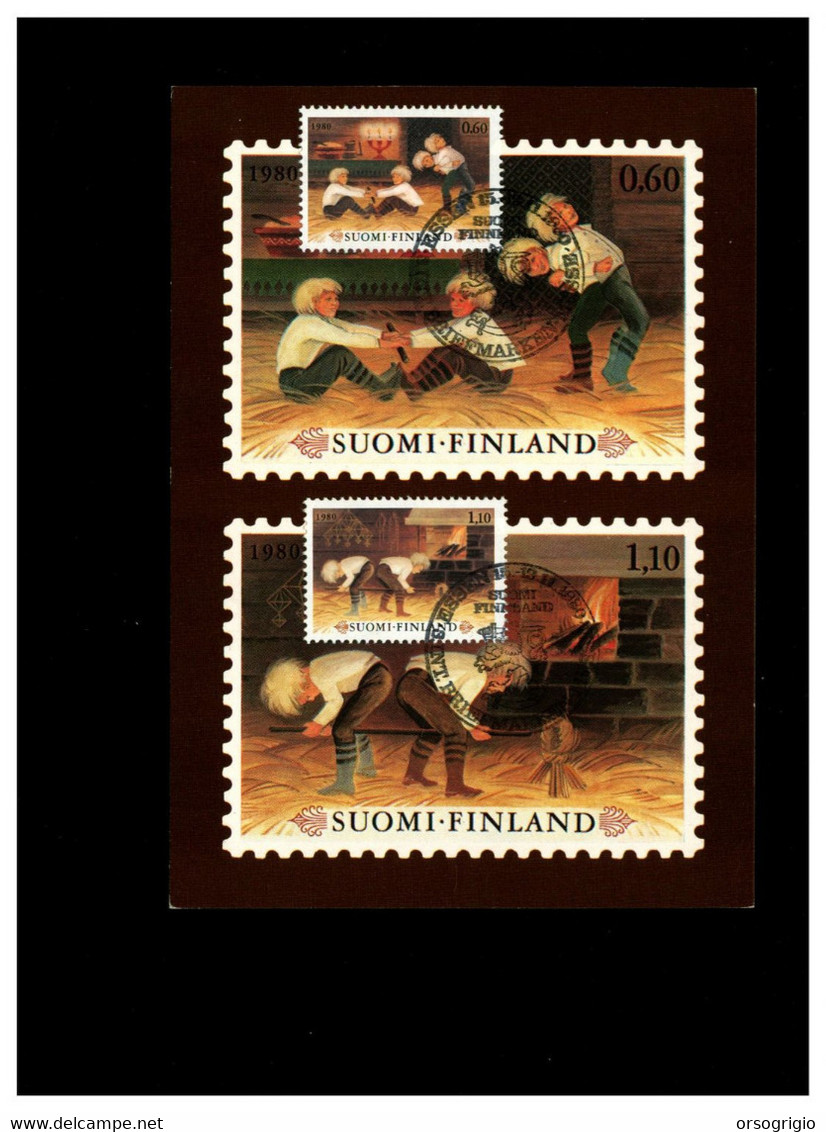 SUOMI FINLAND - Cartolina Maximum - 1980  CHRISTMAS - Tarjetas – Máximo