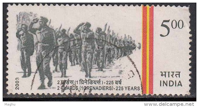 India  Used 2003, 2nd Guards, Militaria, Parade, Defence  (sample Image) - Oblitérés