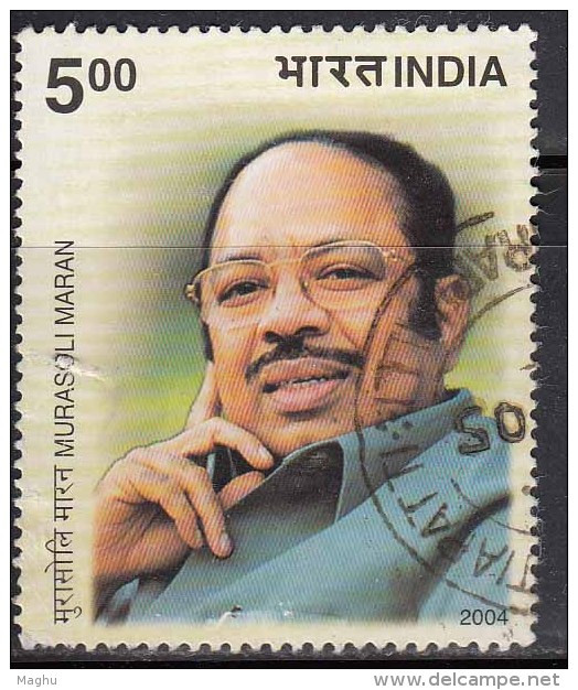 India Used 2004, Murasoli Maran, Writer, Statesman,   (sample Image) - Used Stamps