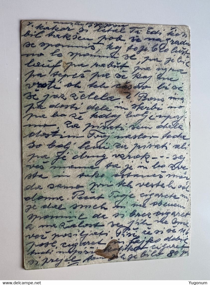 ITALY WWII 1942 Stationary Sent From LUBIANA -> Concenetration Camp GONARS, Redirected To RENICCI (No 2020) - Lubiana