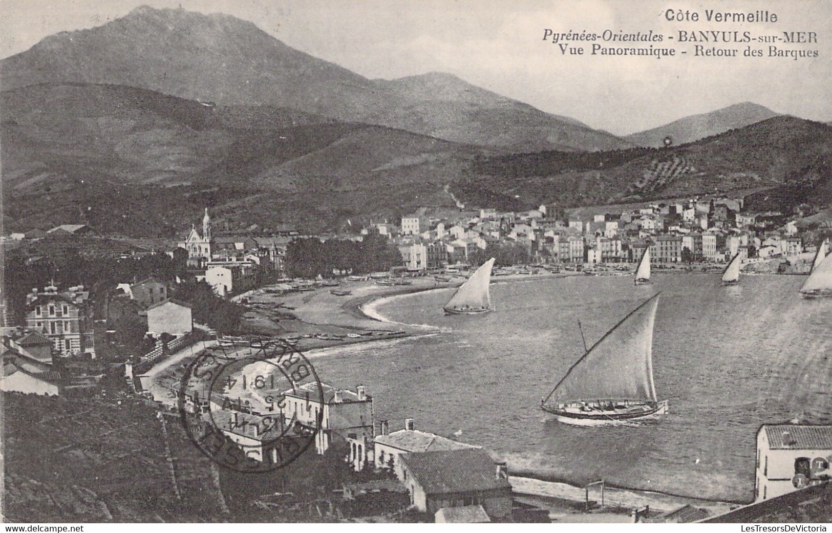 FRANCE - 66 - BANYULS Sur MER - Vue Panoramique - Retour Des Barques - Carte Postale Ancienne - Banyuls Sur Mer