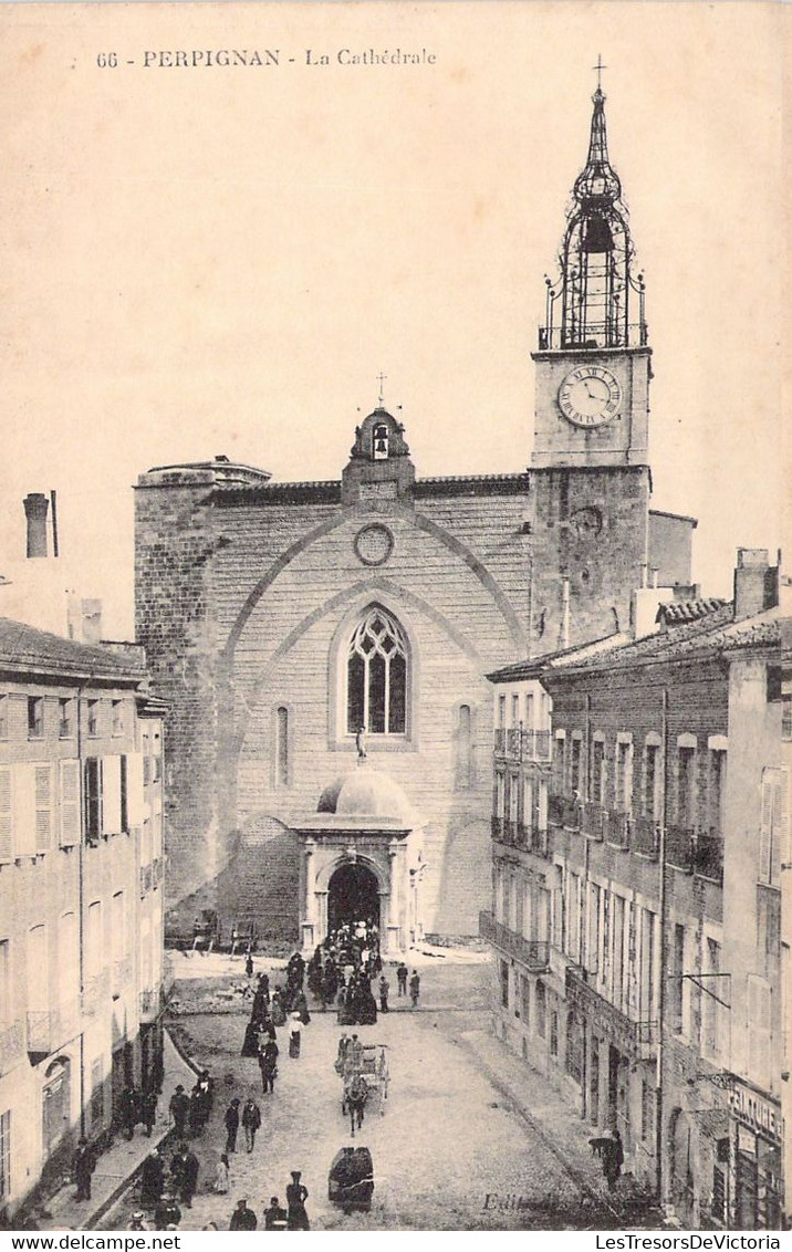 FRANCE - 66 - PERPIGNAN - La Cathédrale - Carte Postale Ancienne - Perpignan