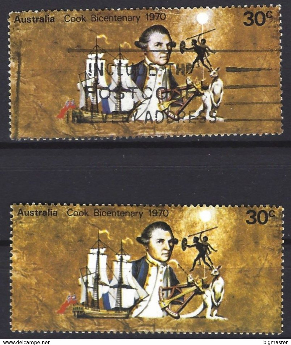 Australia 1970  Bicentenary Of Cooks Landing - Endeavour  Mnh** + Fu 2 Val - Mint Stamps