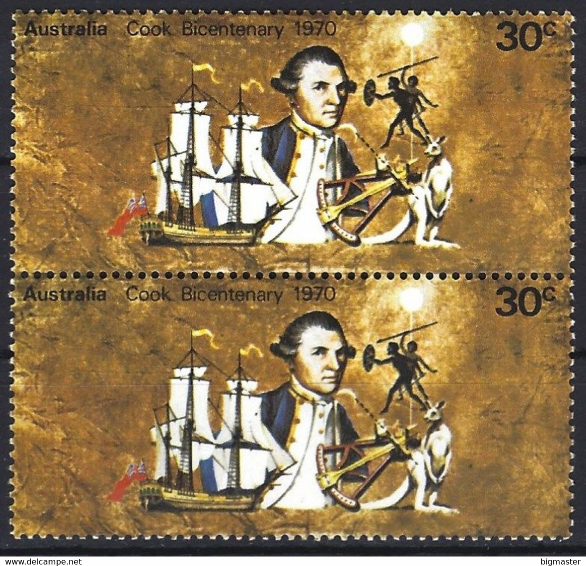 Australia 1970 Bicentenary Of Cooks Landing - Endeavour Block Mnh** - Mint Stamps