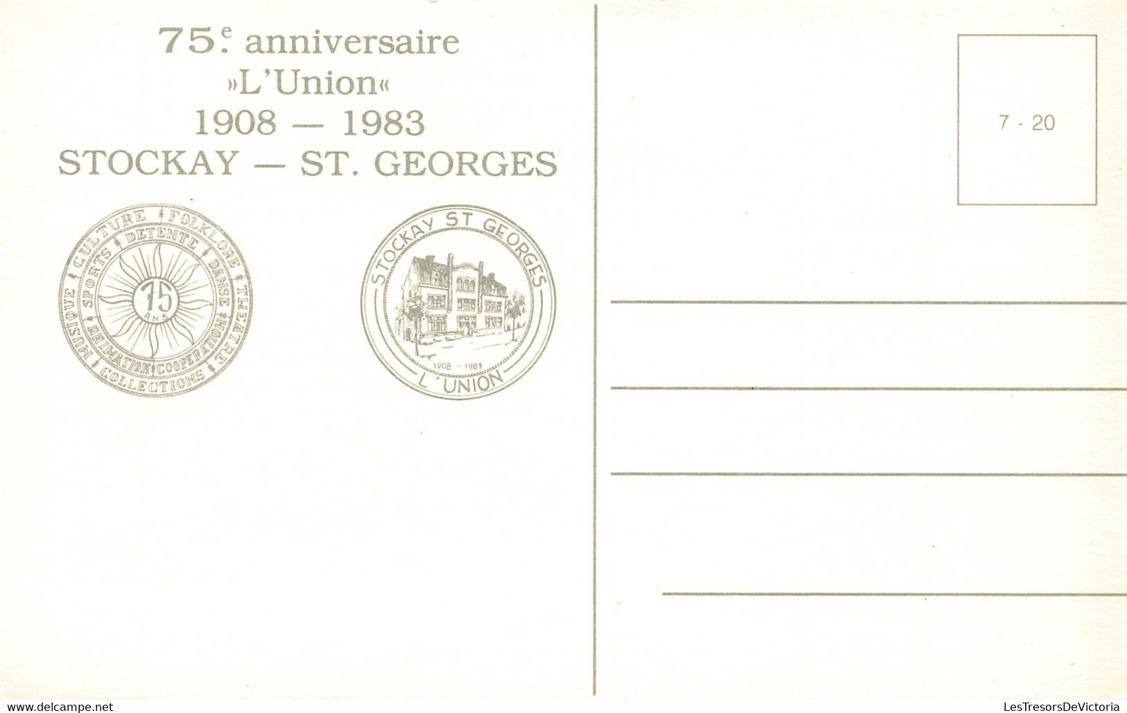 Belgique - Lot de 14 Cartes de Stockay Saint Georges - 75ème anniversaire de l'union 1908 1983 - C. Postale Ancienne