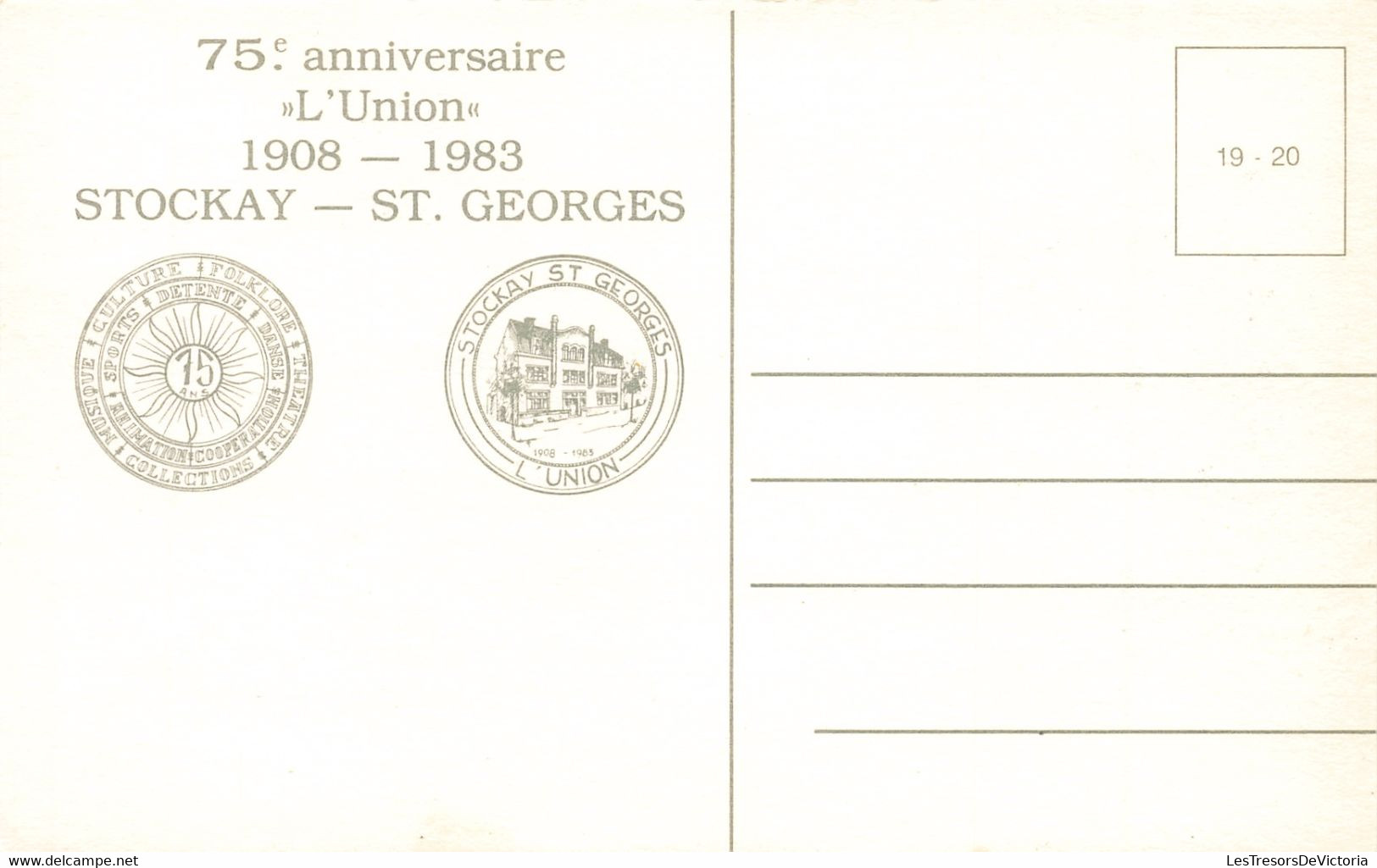 Belgique - Lot de 14 Cartes de Stockay Saint Georges - 75ème anniversaire de l'union 1908 1983 - C. Postale Ancienne