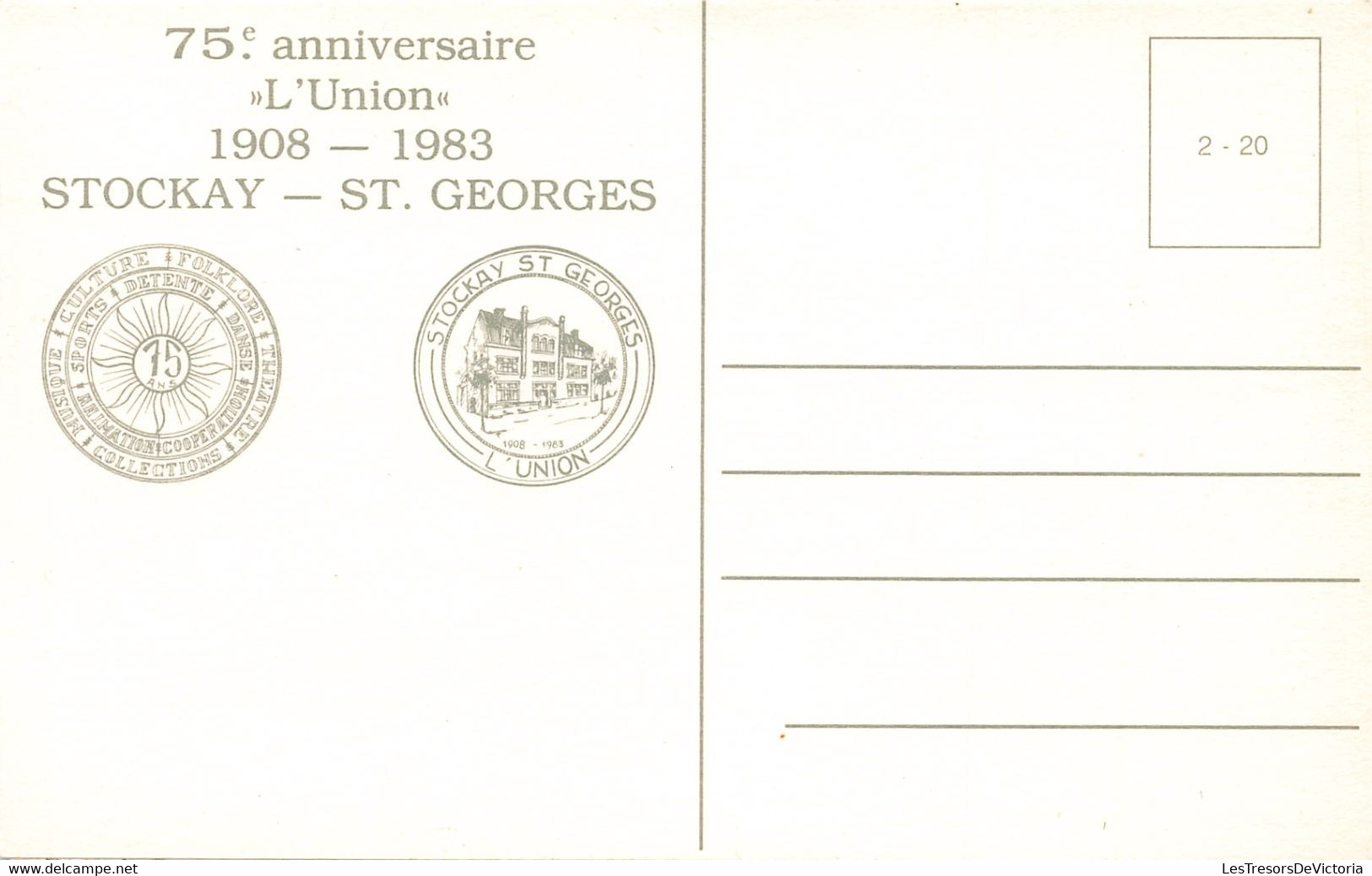 Belgique - Lot de 14 Cartes de Stockay Saint Georges - 75ème anniversaire de l'union 1908 1983 - C. Postale Ancienne