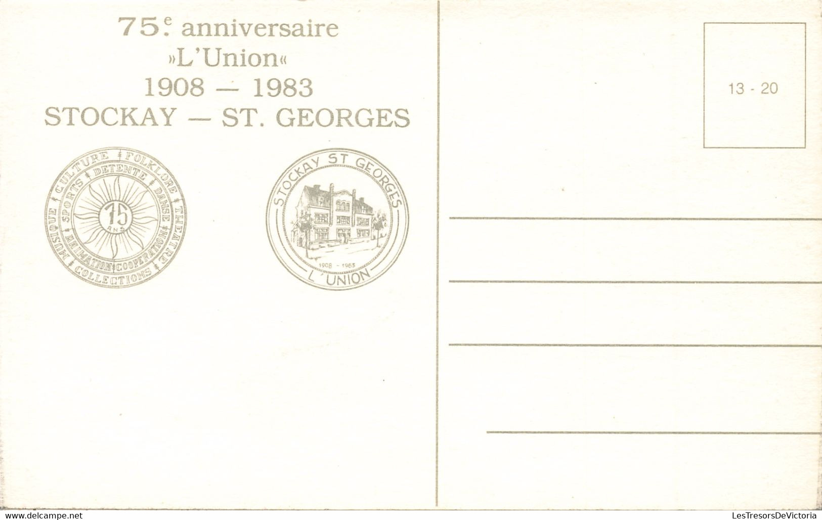 Belgique - Lot de 14 Cartes de Stockay Saint Georges - 75ème anniversaire de l'union 1908 1983 - C. Postale Ancienne