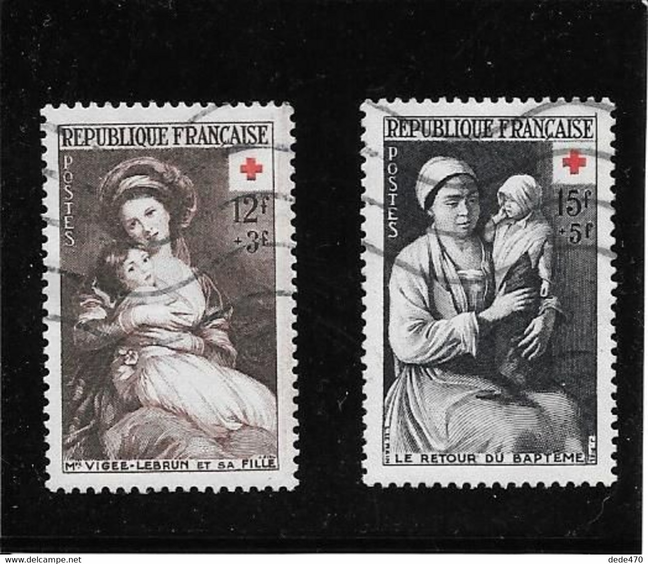 1953 Croix-Rouge N°s 966 & 967 - Croix Rouge