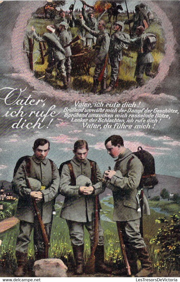 Patriotique - Vater Ich Rufe Dich !   - Carte Postale Ancienne - Patriotic