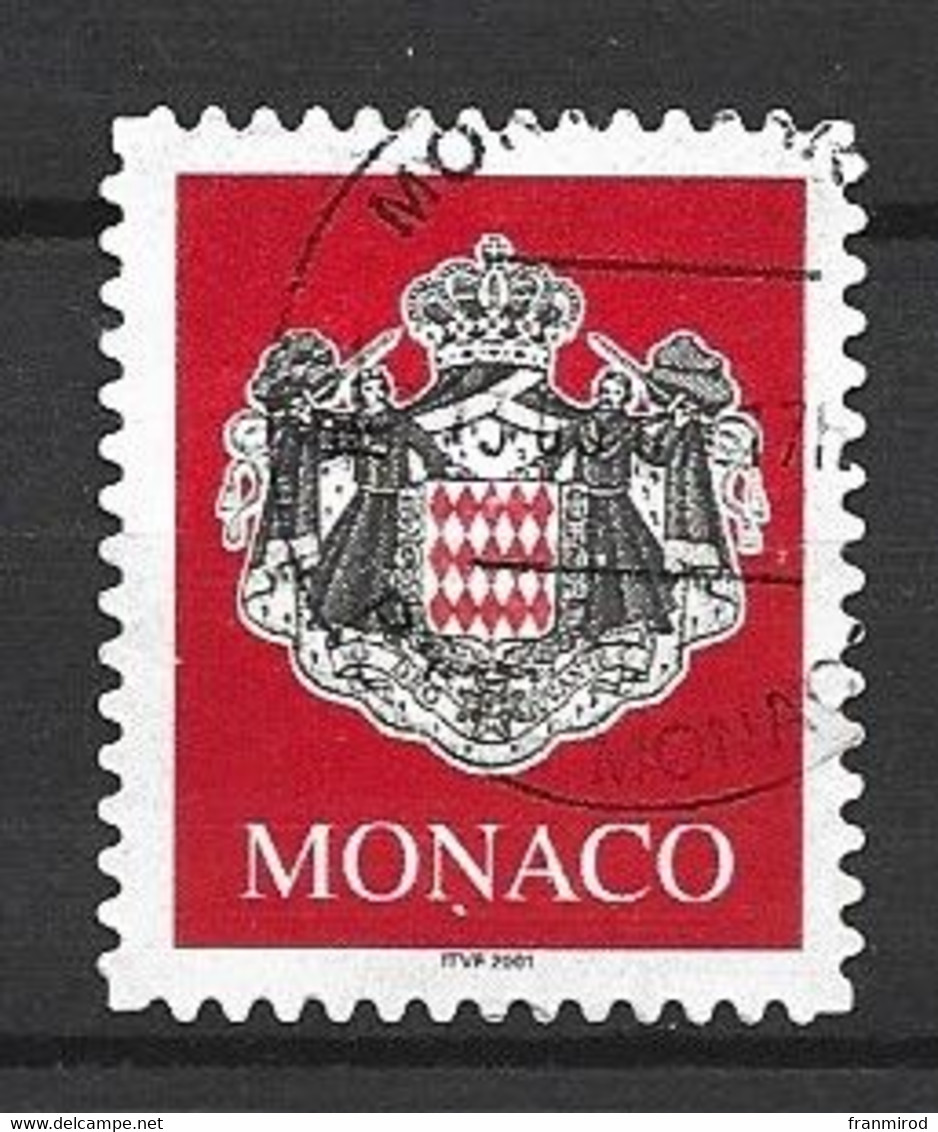 Monaco Timbre Autocollant De 2001 Oblitéré - Usati