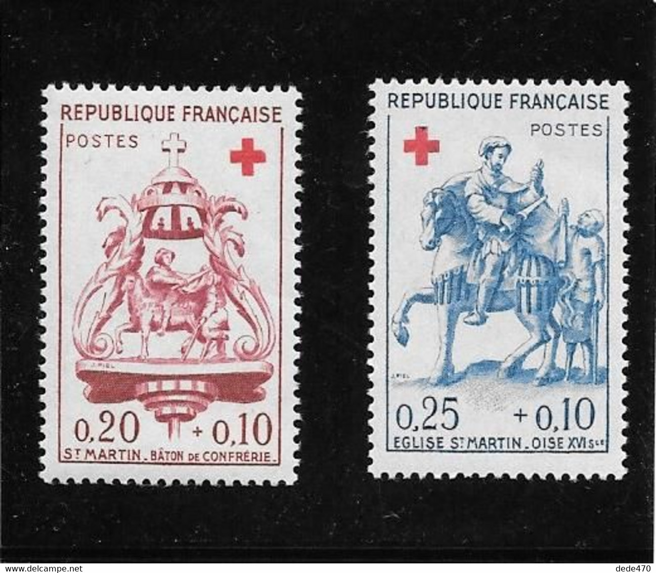 1960 Croix-Rouge N°s 1278 & 1279 - Croix Rouge