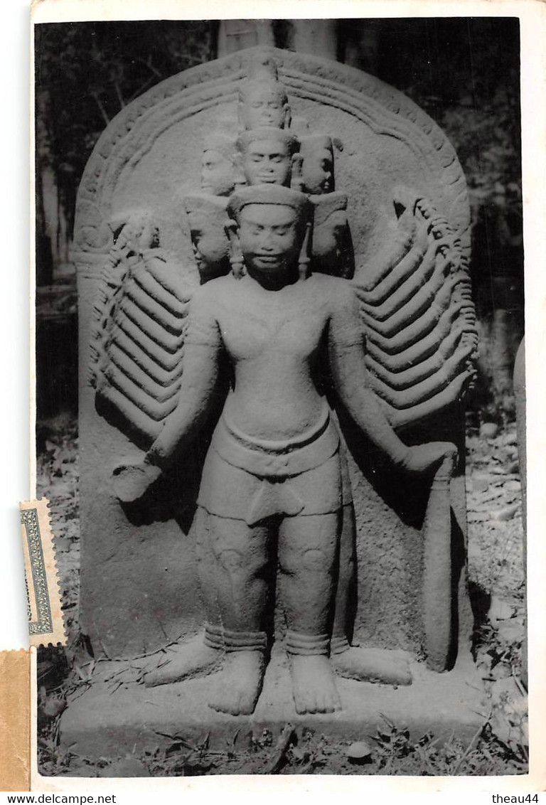 ¤¤  -  CAMBODGE   - Carte-Photo D'une Statue Dans Un Temple     -  ¤¤ - Cambogia