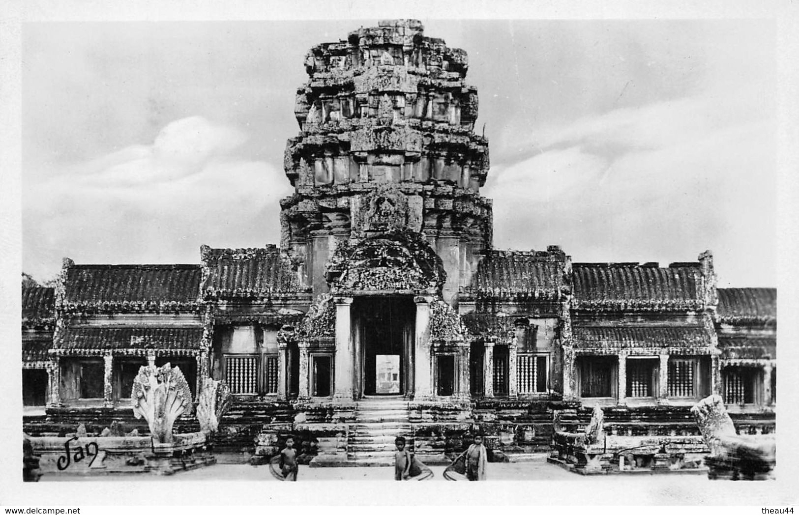 ¤¤  -  CAMBODGE   - ANGKOR-VAT  -  Carte-Photo  -  Entrée Centrale De La Galerie Extérieure     -  ¤¤ - Cambodge