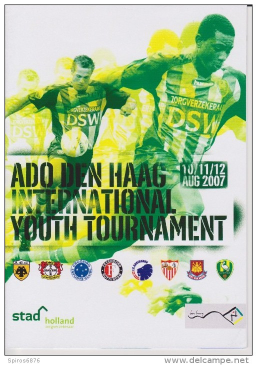 Official Football Programme ADO DEN HAAG INTERNATIONAL YOUTH TOURNAMENT 2007 With 8 Teams - Bekleidung, Souvenirs Und Sonstige