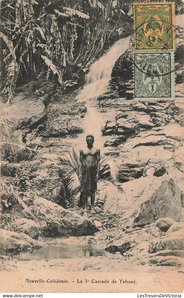 Nouvelle Calédonie - La 3ème Cascade De Yahoué - Animé - Cascade - Carte Postale Ancienne - Nuova Caledonia