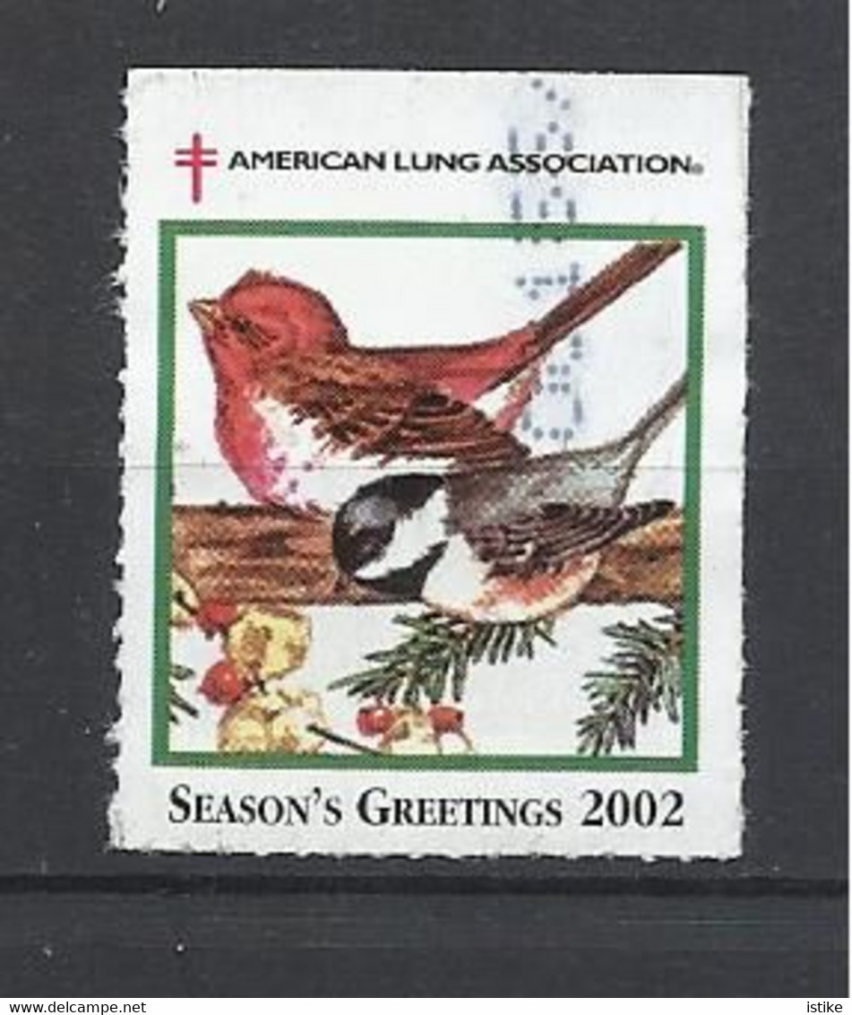 United States, American Lung Association, Birds, Season's Greetings 2002. - Autres & Non Classés