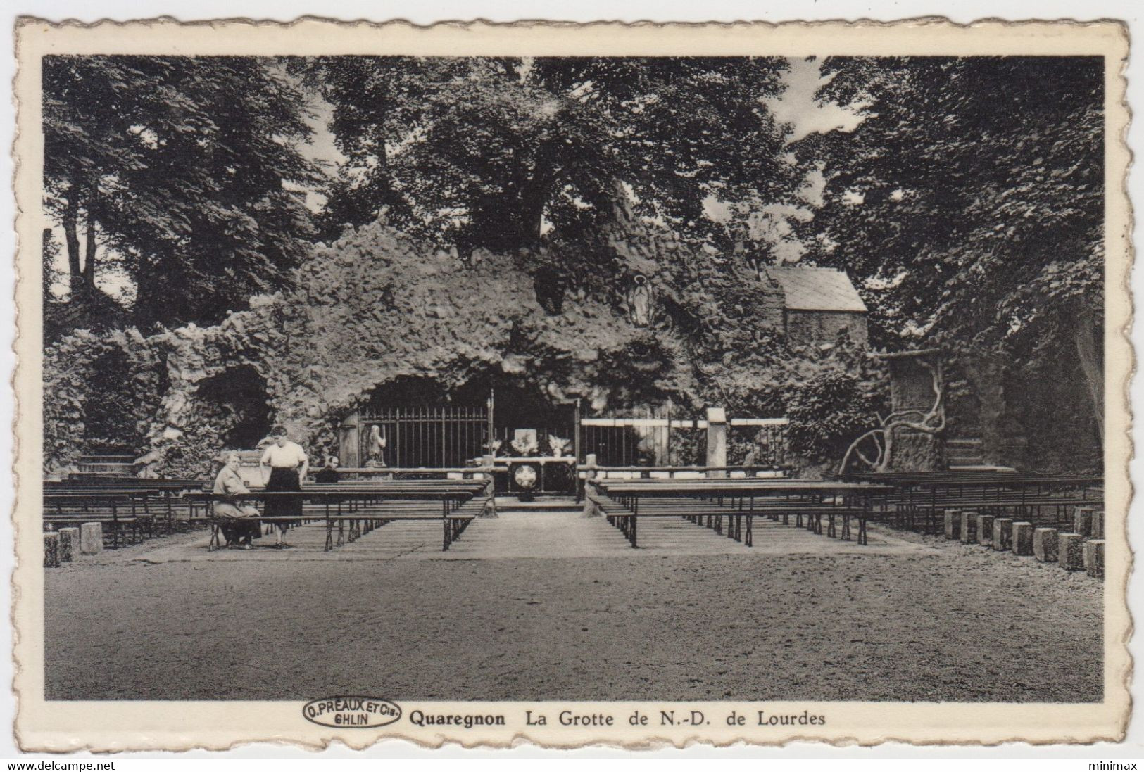 Carte Photo -   Quaregnon - La Grotte De N.D De Lourdes - Quaregnon