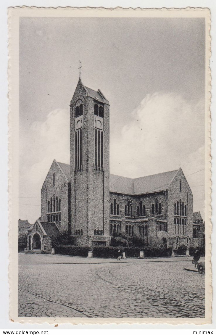 Carte Photo -   Quaregnon - Eglise St. Quentin - Quaregnon