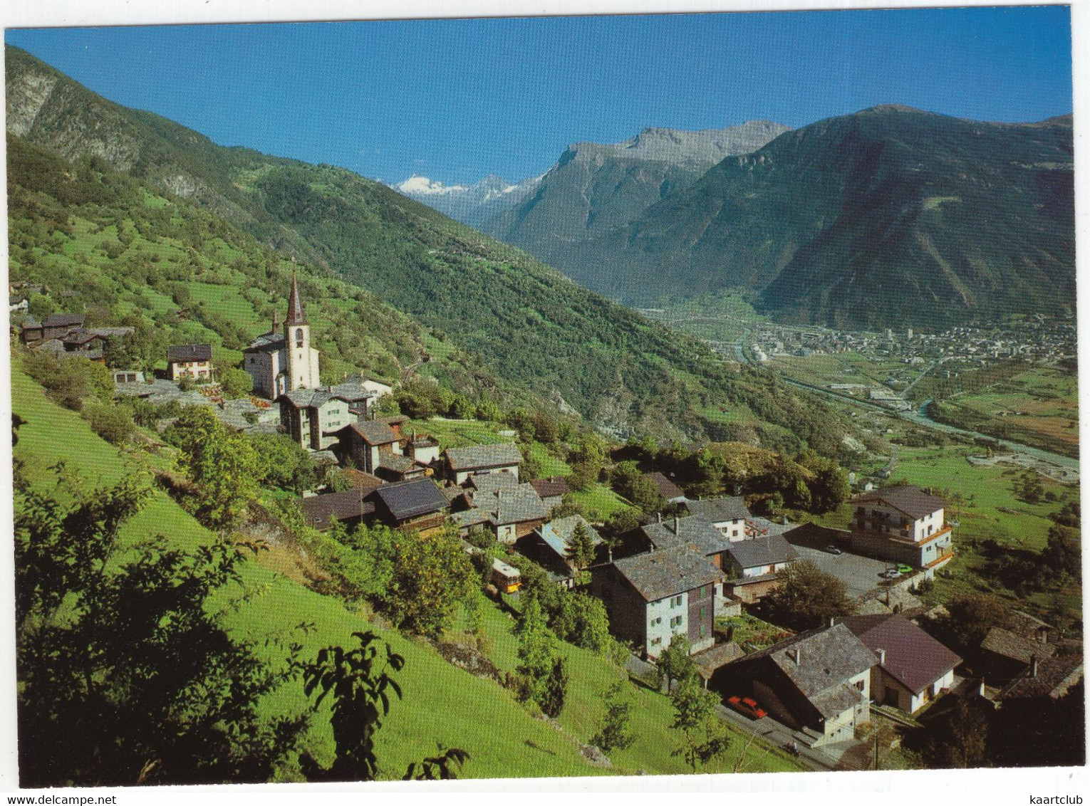 Ausserberg 1005 M. Wallis - Blick Ins Rhonetal Mit Visp Bortelhorn, Glishorn - (Schweiz-Suisse-Switzerland) - Ausserberg