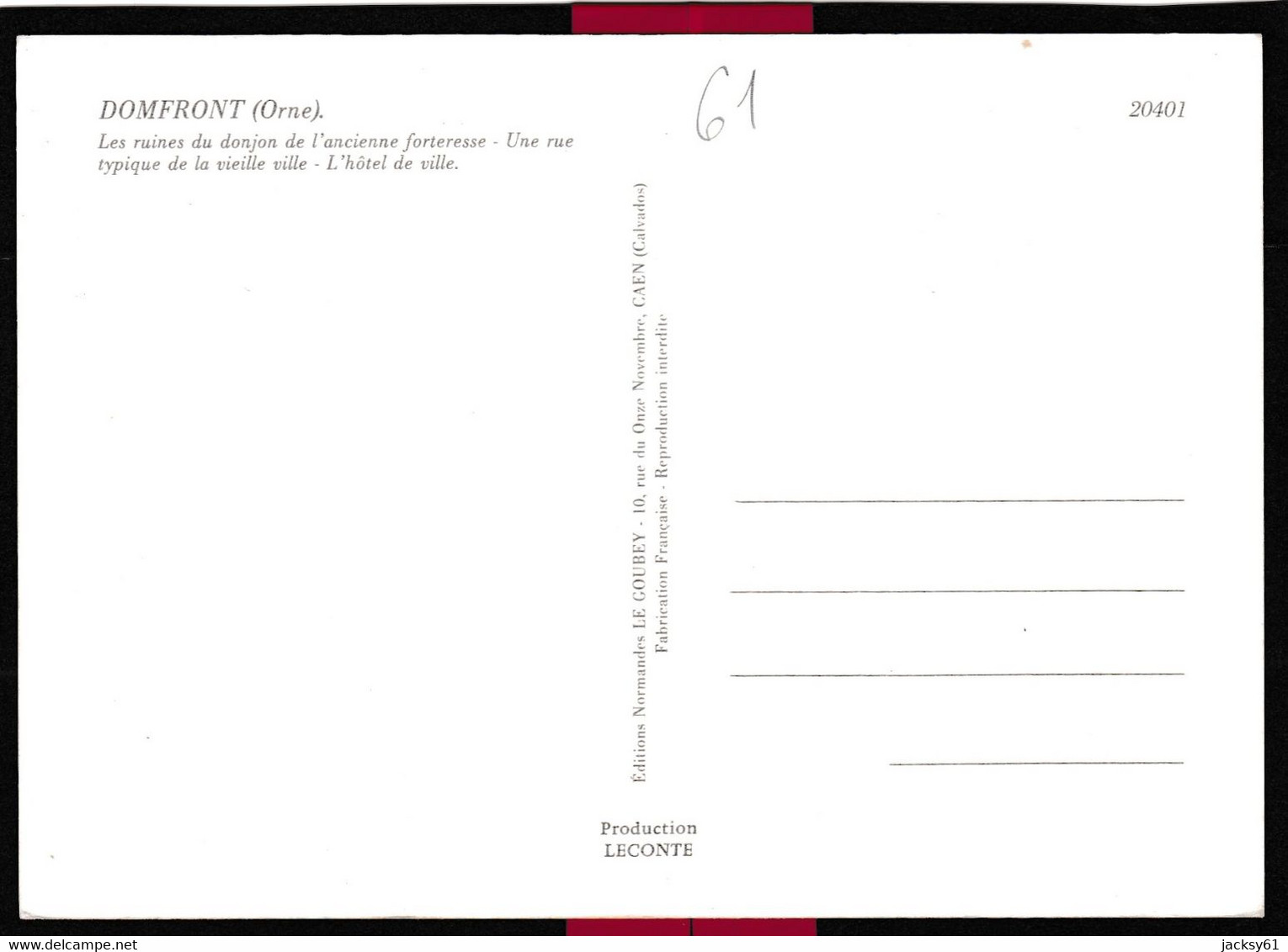 61 - Domfront - Le Pendu De Domfront - Multivues - Domfront