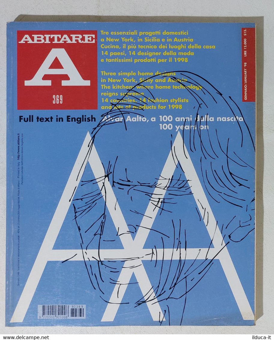 17850 ABITARE 1998 N. 369 - Alvar Aalto / 14 Paesi: Prodotti E Moda - Maison, Jardin, Cuisine