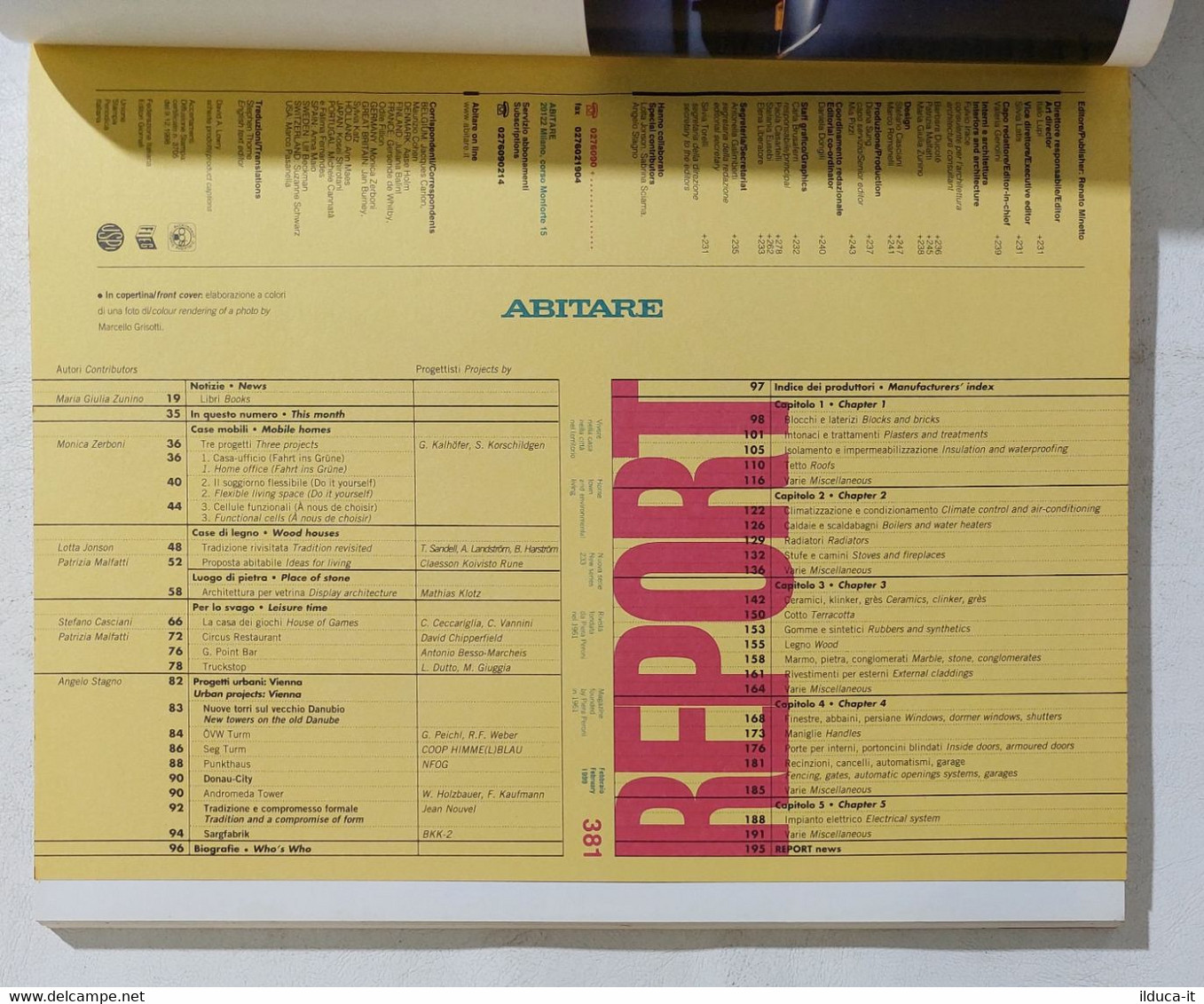 17873 ABITARE 1999 N. 381 - Vienna / 500 Prodotti E Materiali - Huis, Tuin, Keuken