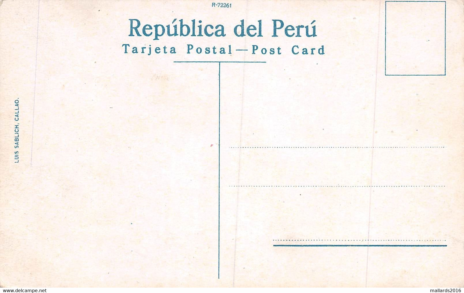 PERU - LIMA - PASEO 9 DE DICIMBRE ~ AN OLD POSTCARD #225148 - Pérou