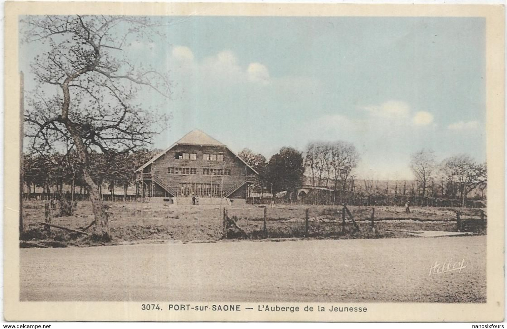 D 70. PORT SUR SAONE.  L AUBERGE DE LA JEUNESSE.  CARTE ECRITE AN 1912 - Port-sur-Saône