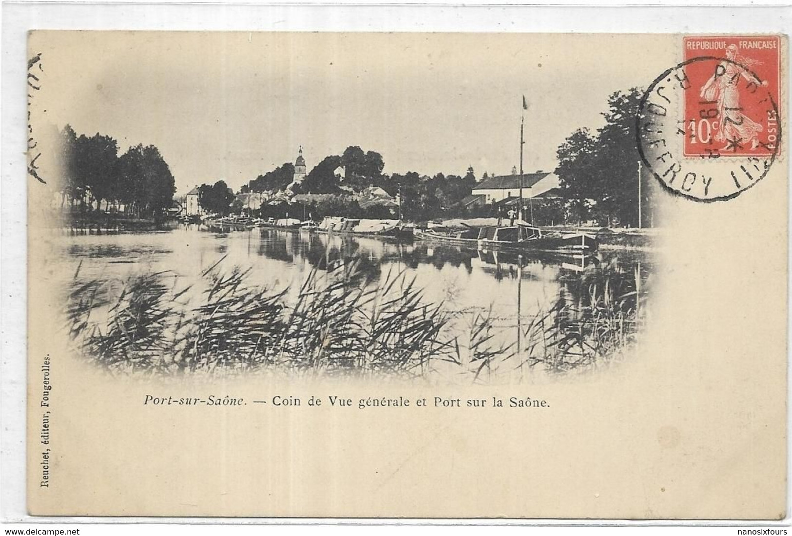 D 70. PORT SUR SAONE.  COIN DE VUE GENERAL  CARTE ECRITE - Port-sur-Saône