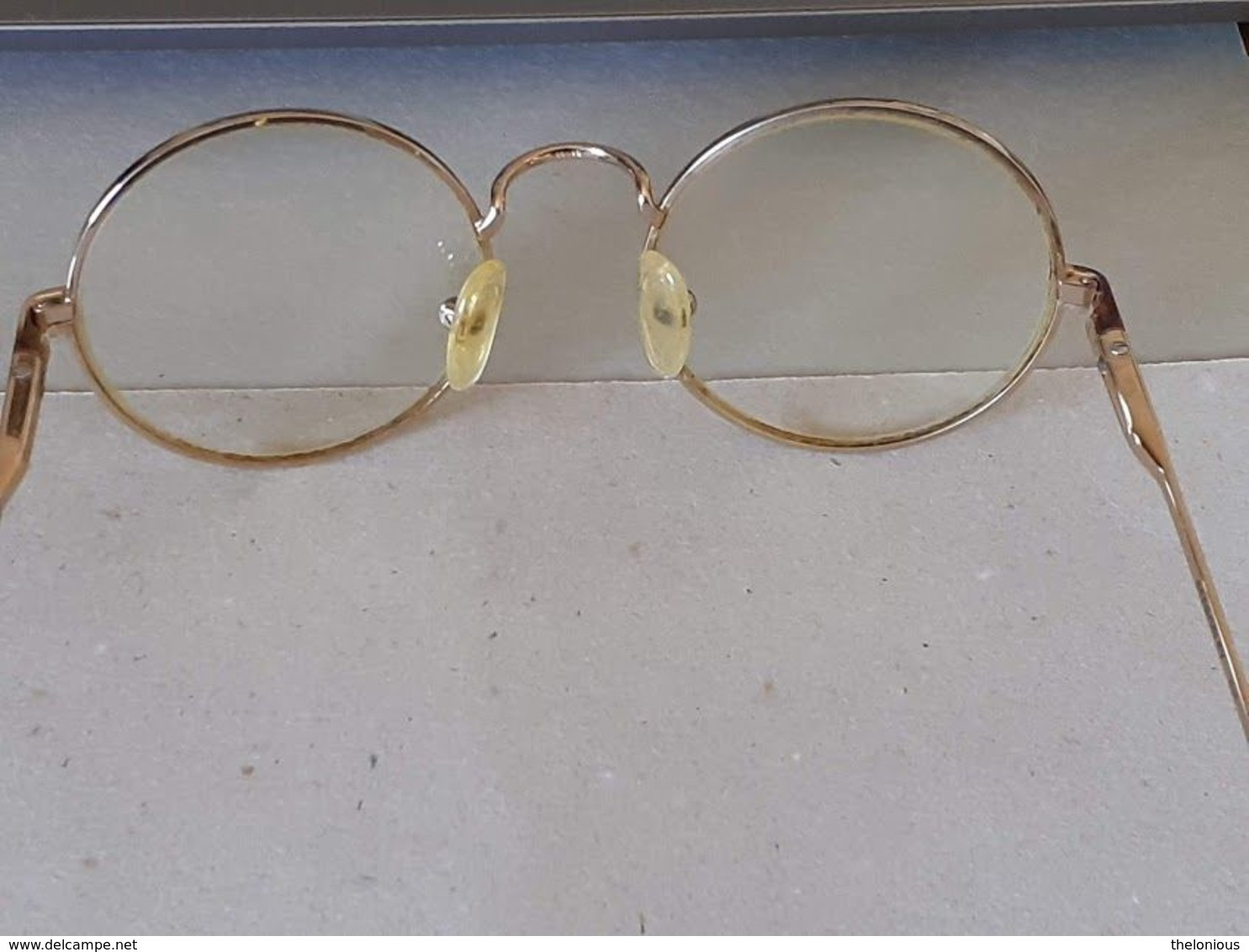 * Vintage Montatura Occhiali Tondi - Le Lenti Presenti Sono Graduate - Lunettes