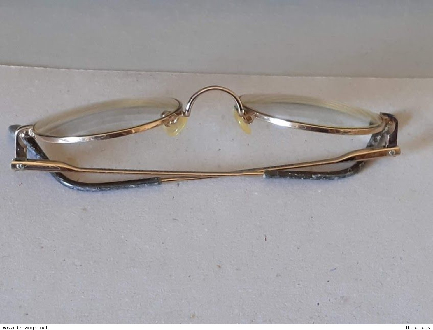 * Vintage Montatura Occhiali Tondi - Le Lenti Presenti Sono Graduate - Glasses