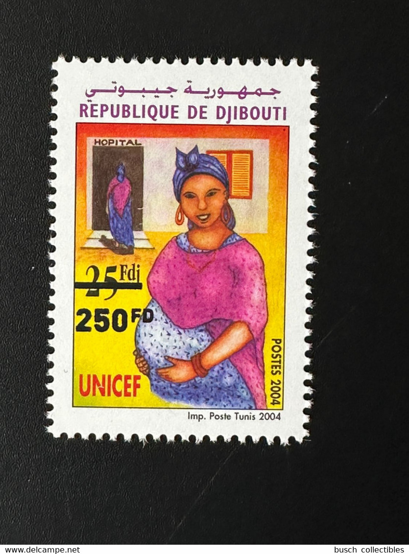 Djibouti Dschibuti 2022 Overprint Surchargé Sheet Planche Mi. 799 UNICEF Femme Woman Frau Action En Ukraine - Ukraine