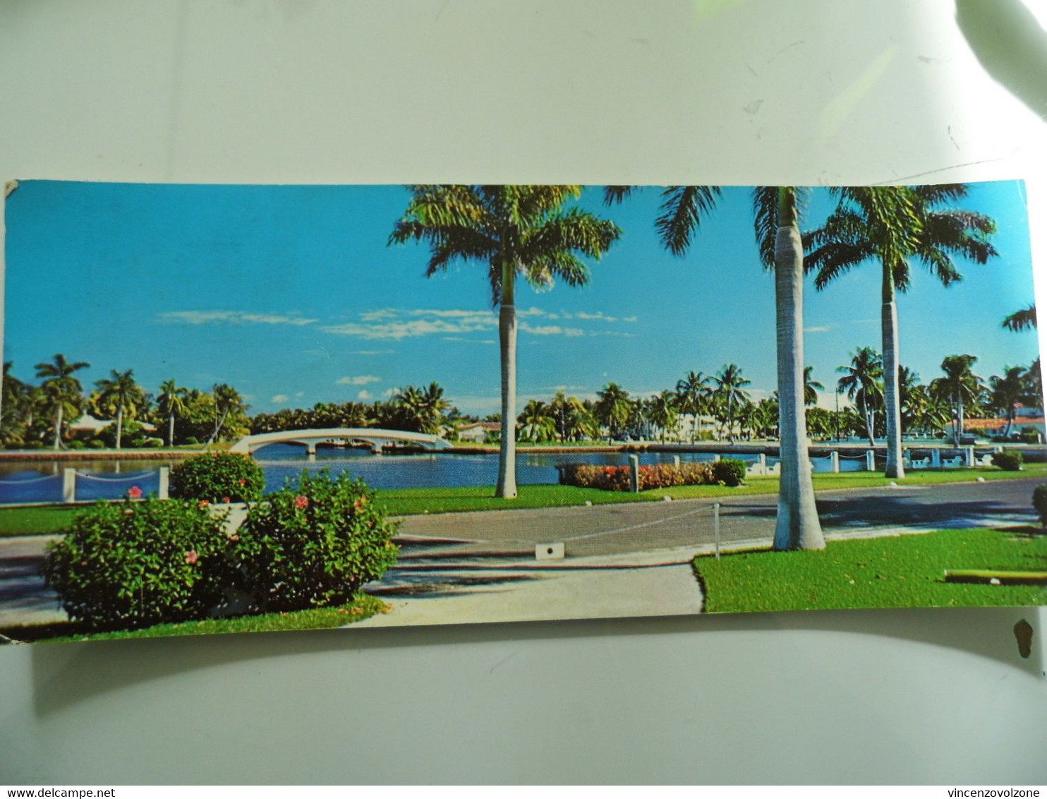 Cartolina Viaggiata Panoramica "BEAUTIFUL BRIGDES AND CANALS IN FORT LAUDERDALE" 1962 - Fort Lauderdale
