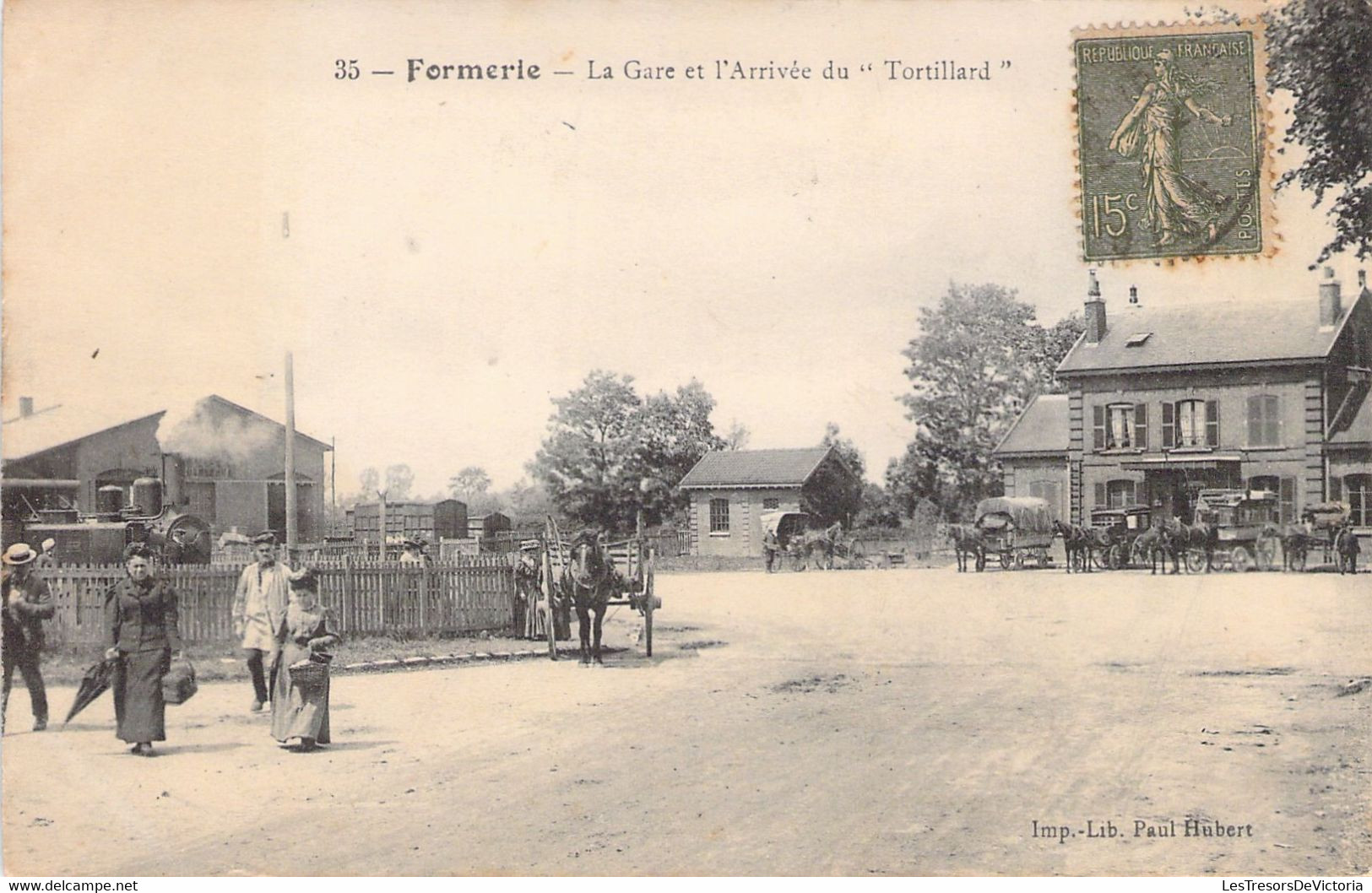FRANCE - 60 - FORMERIE - La Gare Et L'arrivée Du Tortillard - Carte Postale Ancienne - Formerie
