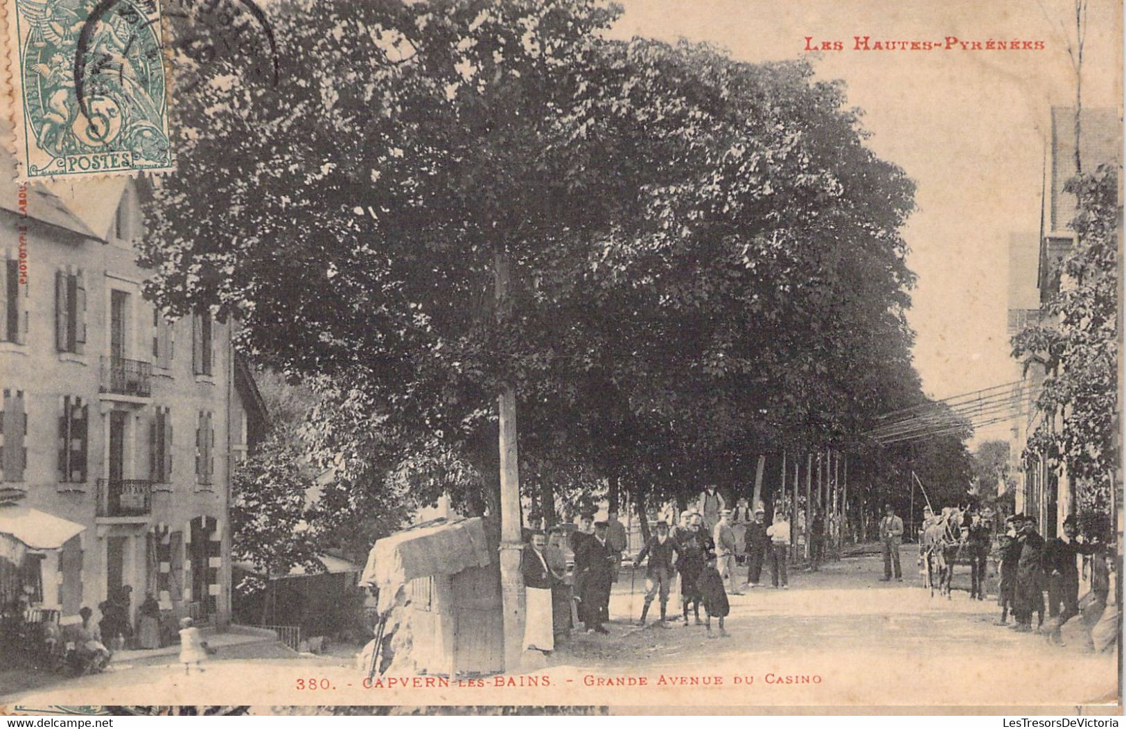 FRANCE - 65 - CAPVERN Les BAINS - Grande Avenue Du Casino - Carte Postale Ancienne - Autres & Non Classés