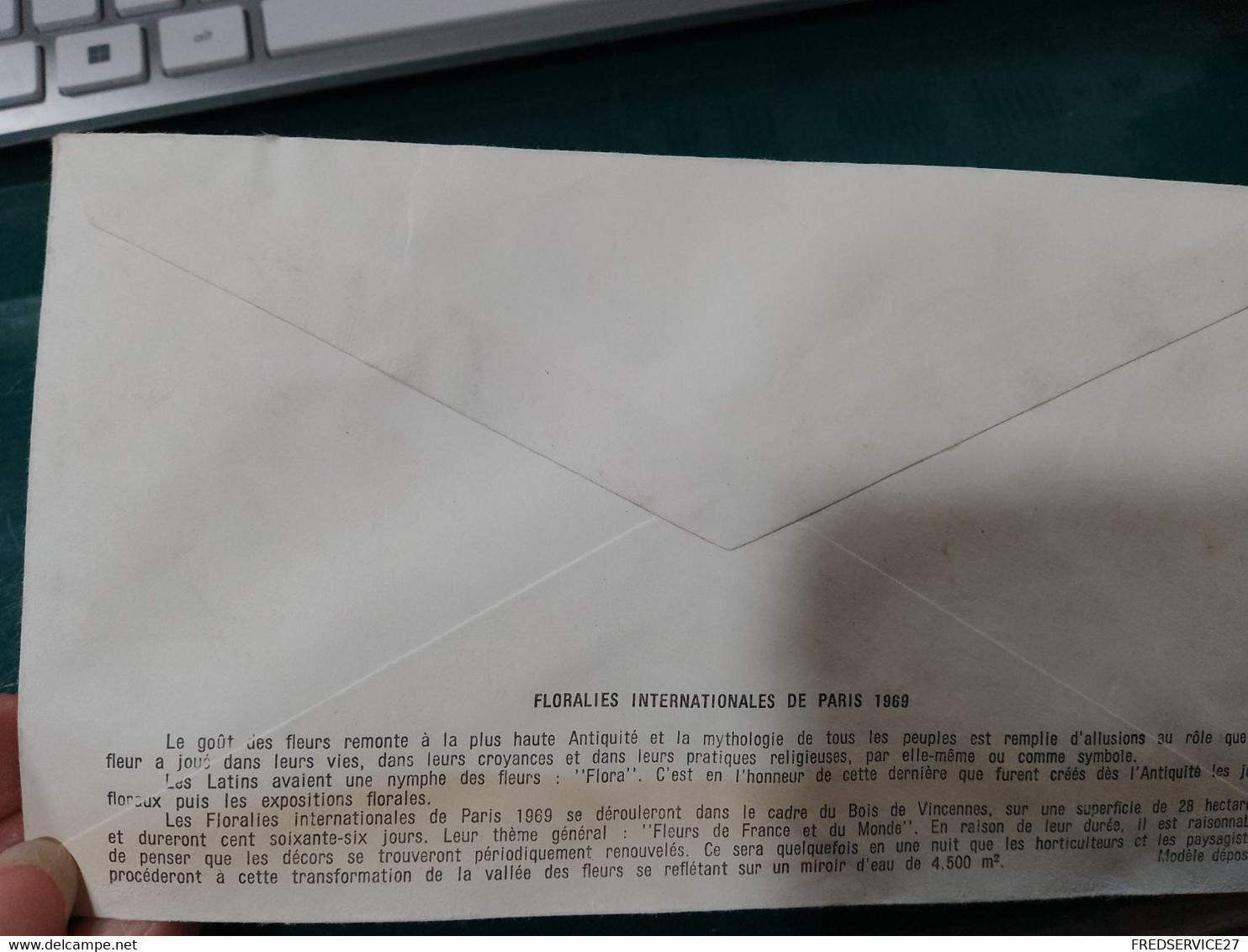 365 // ENVELOPPE FLORALIES INTERNATIONALES PARIS 1969 - Autres & Non Classés