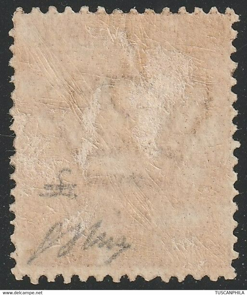 BLP I^ Em. 40 C. Bruno Soprastampa Azzurro Nera Sass 4A MLH* F. Gazzi, Oliva - Stamps For Advertising Covers (BLP)