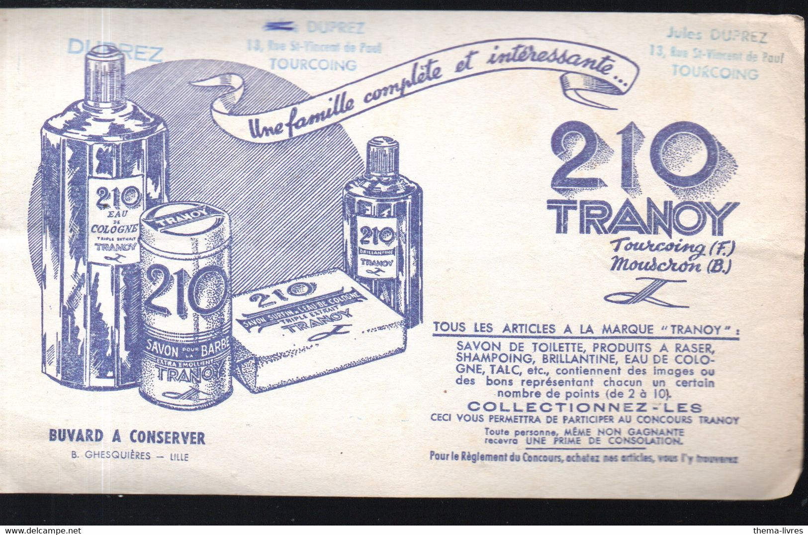 Buvard 210 TRANOY  (M5147) - Perfume & Beauty